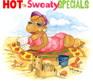 HOT and Sweaty Specials - Recorp Inc. August Special, Copyright © 2010, Recorp Inc., illustration by Stella Jurgen.